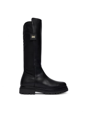 Obrázek produktu Elisabetta Franchi Kozačky ve vojenském stylu F4A6-E0709-1333 Černá