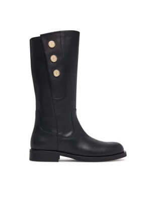Obrázek produktu Elisabetta Franchi Kozačky ve vojenském stylu F4A6-E0744-1251 Černá