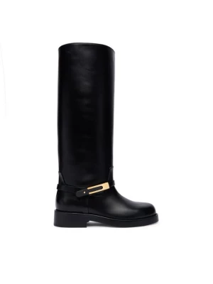 Obrázek produktu Elisabetta Franchi Kozačky ve vojenském stylu SA-57B-56E2-V1050 Černá