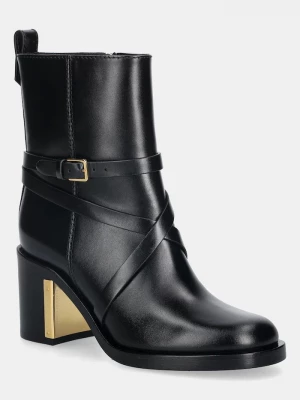 Obrázek produktu Elisabetta Franchi Kožené kotníkové boty Elisabetta Franchi černá