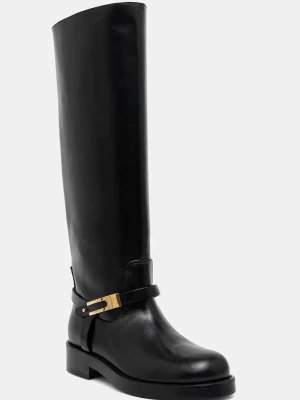 Obrázek produktu Elisabetta Franchi Kožené kozačky Elisabetta Franchi černá