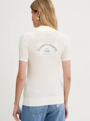 Obrázek produktu Elisabetta Franchi polo dámské z viskózy béžová