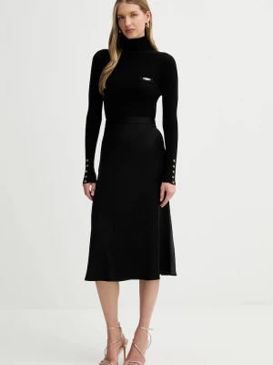 Obrázek produktu Elisabetta Franchi Šaty s příměsí hedvábí Elisabetta Franchi černá