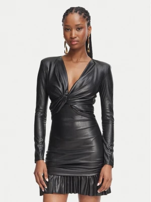 Obrázek produktu Elisabetta Franchi Šaty z imitace kůže AB-989-66E2-V400 Černá Slim Fit