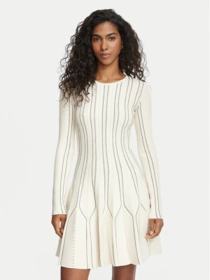 Obrázek produktu Elisabetta Franchi Úpletové šaty AM-39Q-67E2-V590 Krémová Fitted Fit