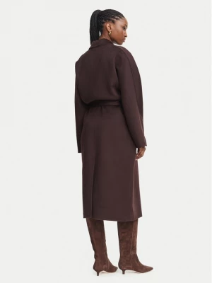 Obrázek produktu Elisabetta Franchi Vlněný kabát CP-01D-66E2-V850 Tmavě hnědá Regular Fit