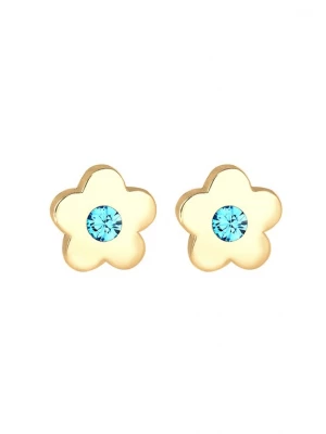 Obrázek produktu ELLI Šperky 'Blume' aqua modrá / zlatá