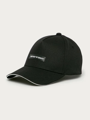 Obrázek produktu Emporio Armani Bavlněná baseballová čepice černá