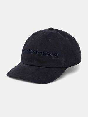 Obrázek produktu Emporio Armani Bavlněná baseballová čepice Emporio Armani námořnická modř