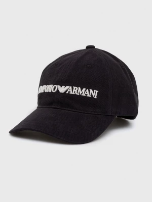 Obrázek produktu Emporio Armani Bavlněná čepice Emporio Armani námořnická modř