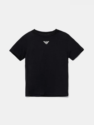 Obrázek produktu Emporio Armani Dětské bavlněné tričko Emporio Armani námořnická modř