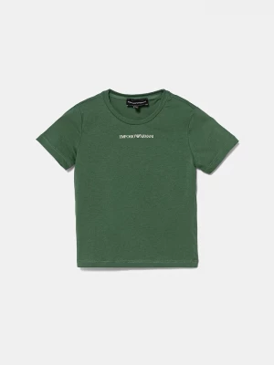 Obrázek produktu Emporio Armani Dětské bavlněné tričko Emporio Armani zelená