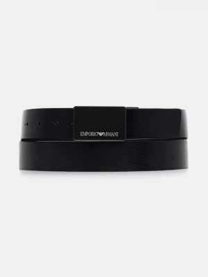 Obrázek produktu Emporio Armani kožený pásek námořnická modř
