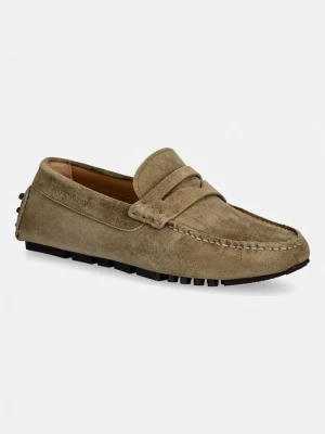 Obrázek produktu Emporio Armani mokasíny pánské semišové zelená