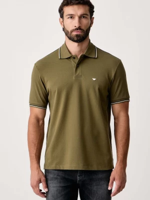 Obrázek produktu Emporio Armani polo pánské bavlněné s elastanem zelená