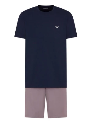 Obrázek produktu Emporio Armani Pyžamo krátké modrá / bledě fialová / bílá