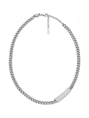 Obrázek produktu Emporio Armani řetízek pánský z ušlechtilé oceli Eagle Logo stříbrná
