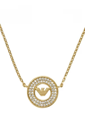 Obrázek produktu Emporio Armani Stříbrný náhrdelník Emporio Armani EAGLE LOGO zlatá