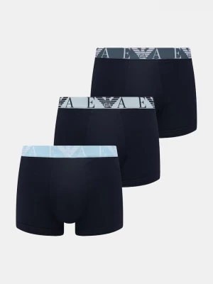 Obrázek produktu Emporio Armani Underwear boxerky pánské bavlněné elastanem 3-pack námořnická modř