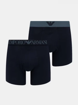 Obrázek produktu Emporio Armani Underwear boxerky pánské bavlněné s elastanem 2-pack námořnická modř