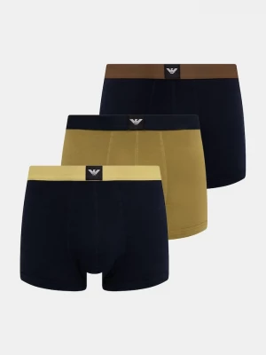 Obrázek produktu Emporio Armani Underwear boxerky pánské bavlněné s elastanem 3-pack námořnická modř