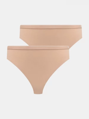 Obrázek produktu Emporio Armani Underwear kalhotky dámské bavlnou 2-pack béžová