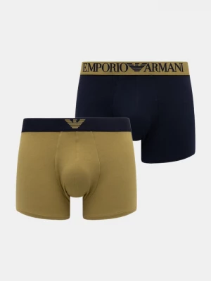 Obrázek produktu Emporio Armani Underwear přiléhavé boxerky pánské bavlněné s elastanem zelená