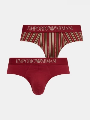Obrázek produktu Emporio Armani Underwear slipy pánské bavlněné elastanem 2-pack červená