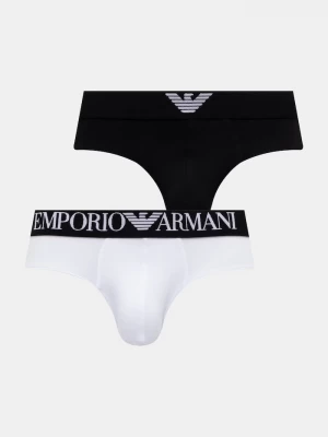 Obrázek produktu Emporio Armani Underwear slipy pánské bavlněné s elastanem 2-pack černá
