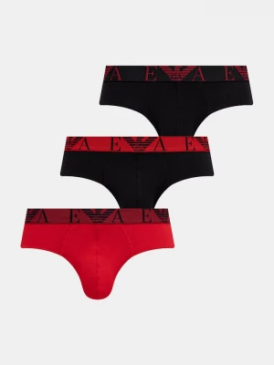Obrázek produktu Emporio Armani Underwear slipy pánské bavlněné s elastanem 3-pack černá