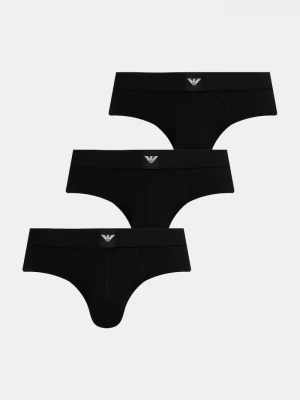 Obrázek produktu Emporio Armani Underwear slipy pánské bavlnou 3-pack černá