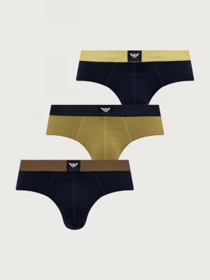 Obrázek produktu Emporio Armani Underwear slipy pánské bavlnou 3-pack námořnická modř