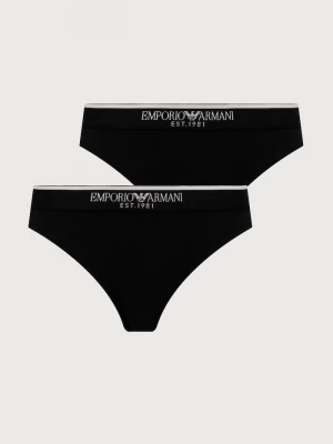 Obrázek produktu Emporio Armani Underwear tanga dámské bavlněné s elastanem 2-pack černá
