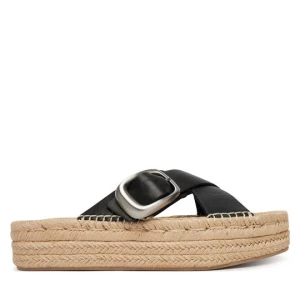 Obrázek produktu Espadrilky Calvin Klein Flatf Espadrill Cross Lth Hdw HW0HW02892 Černá