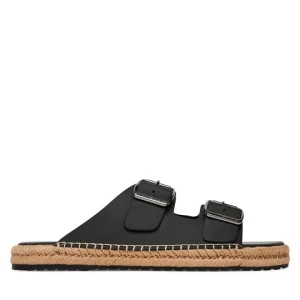 Obrázek produktu Espadrilky Tommy Hilfiger Flex Jutte Hilfiger Lth Sandal FM0FM05646 Černá