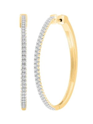 Obrázek produktu ETHISHER DIAMANTEN Náušnice 'Ohrringe aus 375 Gelbgold mit Lab Grown Diamant' zlatá