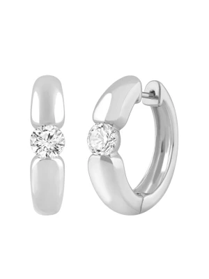 Obrázek produktu ETHISHER DIAMANTEN Náušnice 'Ohrringe aus 375 Weißgold mit Lab Grown Diamant' stříbrná