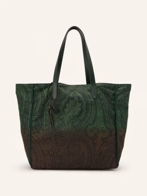 Obrázek produktu Etro Shopper zelená / hnědá / tmavě zelená