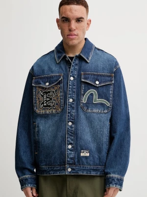 Obrázek produktu Evisu Džínová bunda Evisu Sheridan Daicock Printed námořnická modř