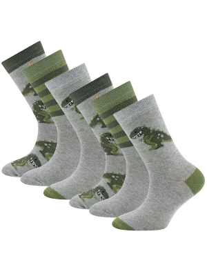 Obrázek produktu EWERS Ponožky 'Dino' šedá / tmavě zelená / offwhite