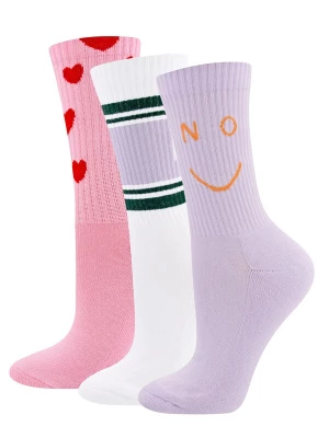 Obrázek produktu EWERS Ponožky fialová / pink / červená / bílá