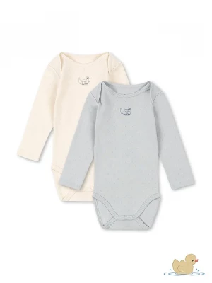 Obrázek produktu Fanga Fontana body kojenecké bavlněné PERLA 2 PACK LS BODY OCS 2-pack béžová