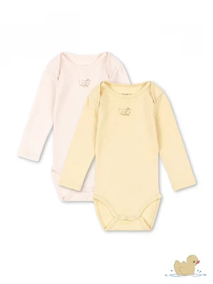 Obrázek produktu Fanga Fontana body kojenecké bavlněné PERLA 2 PACK LS BODY OCS 2-pack žlutá