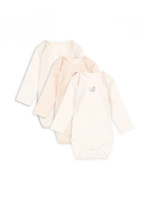 Obrázek produktu Fanga Fontana Kojenecké body Fanga Fontana FIO STRIPE 3 PACK LS BODY OCS 3-pack béžová