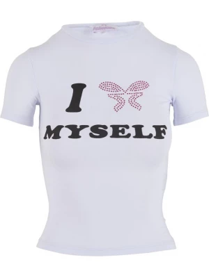 Obrázek produktu Felicious Tričko 'Love Yourself' eosin / černá / offwhite