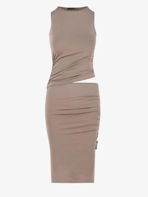 Obrázek produktu FEMSSY Šaty 'TALIA DRESS BROWN' béžová