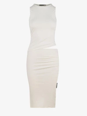 Obrázek produktu FEMSSY Šaty 'TALIA DRESS BROWN' bílá