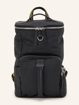 Obrázek produktu Fendi Batoh Tourist černá / stříbrná / žlutá