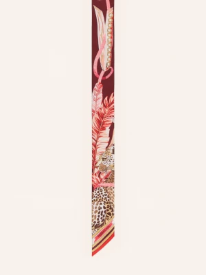 Obrázek produktu Ferragamo Hedvábný Šátek tmavě červená / růžová / tmavě žlutá