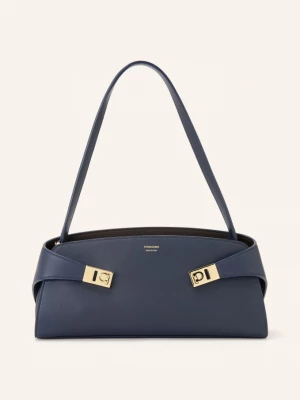 Obrázek produktu Ferragamo Kabelka Přes Rameno Hug East West tmavě modrá / zlatá